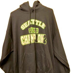 Seattle Seahawks Champion 12 Pullover Hoodie Sweatshirt • Size XL Dark Blue NWOT